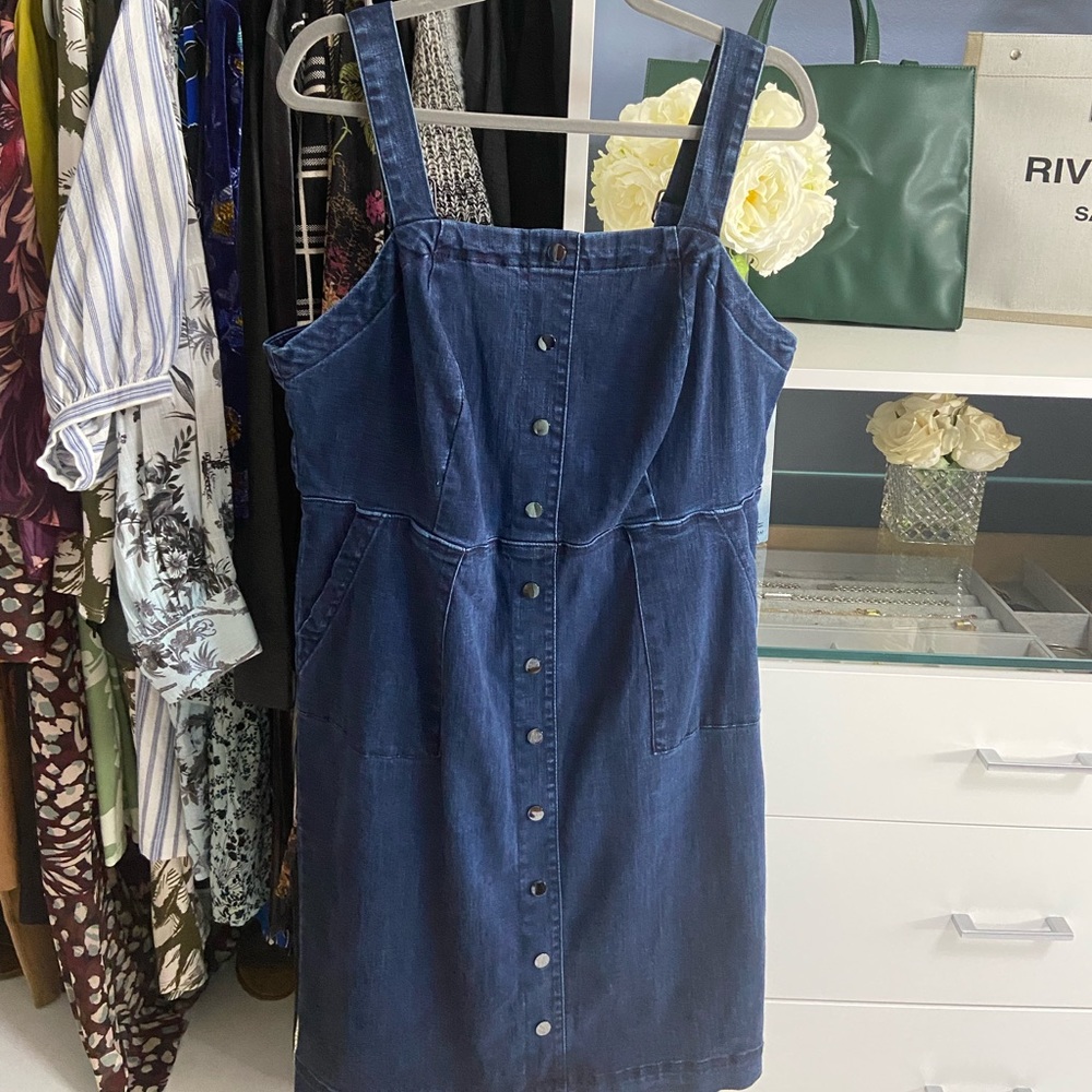 Blue Jean Jumper Dress